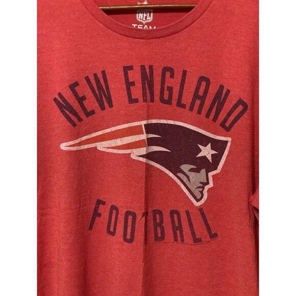 New England Patriots Red Men's XXL T-Shirt Football NFL Team Apparel - Picture 4 of 9